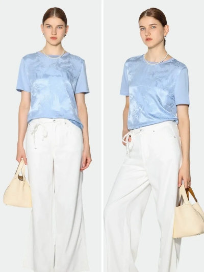 dongguan womenwear factory, dongguan womenwear silk top  supplier