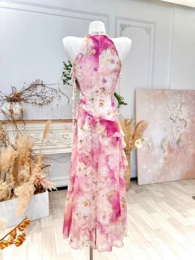 dongguan dress factory, dongguan dress floral dress  supplier