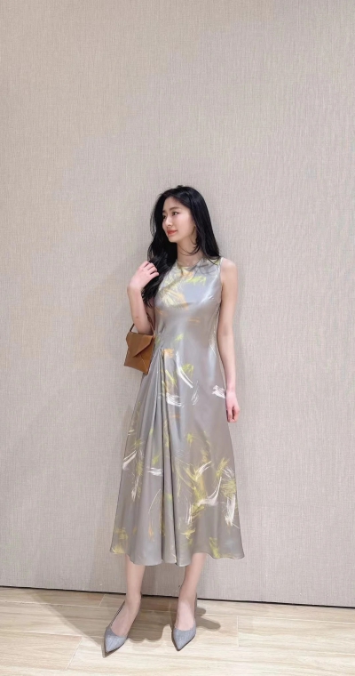 dongguan dress factory, dongguan dress silk dress  supplier