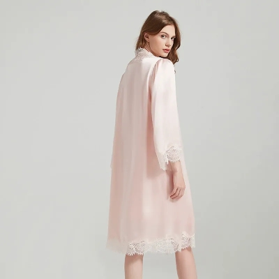dongguan loungewear factory, dongguan loungewear  silk robe pajamas  supplier
