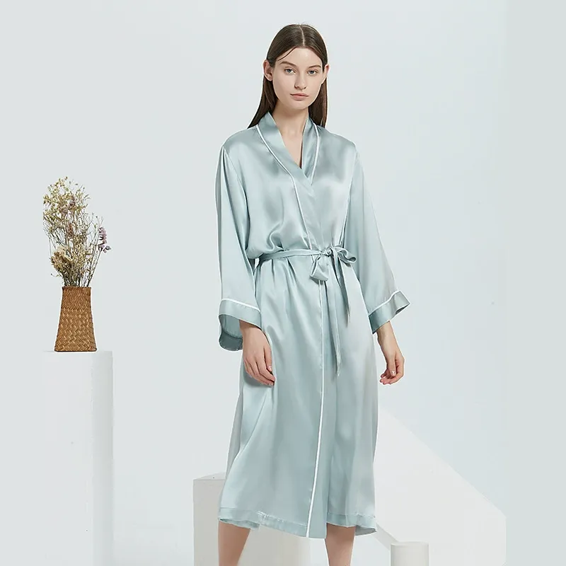 dongguan loungewear factory, dongguan loungewear  silk robe pajamas  supplier