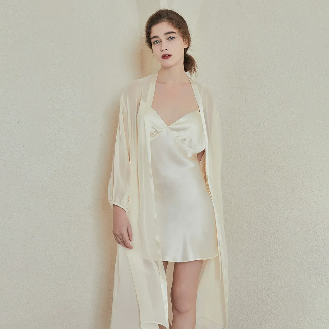 dongguan loungewear factory, dongguan loungewear  silk robe pajamas  supplier