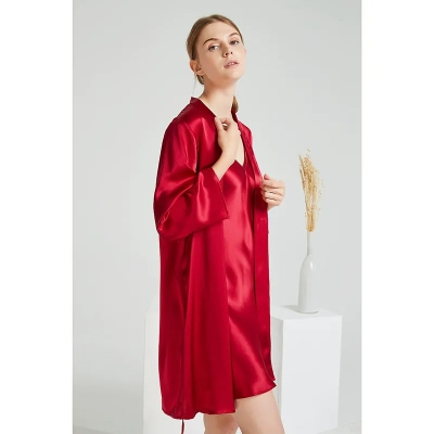 dongguan loungewear factory, dongguan loungewear  silk robe pajamas  supplier