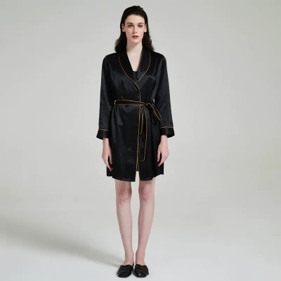 dongguan loungewear factory, dongguan loungewear  silk robe pajamas  supplier