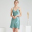 dongguan loungewear factory, dongguan loungewear silk slip dress  supplier