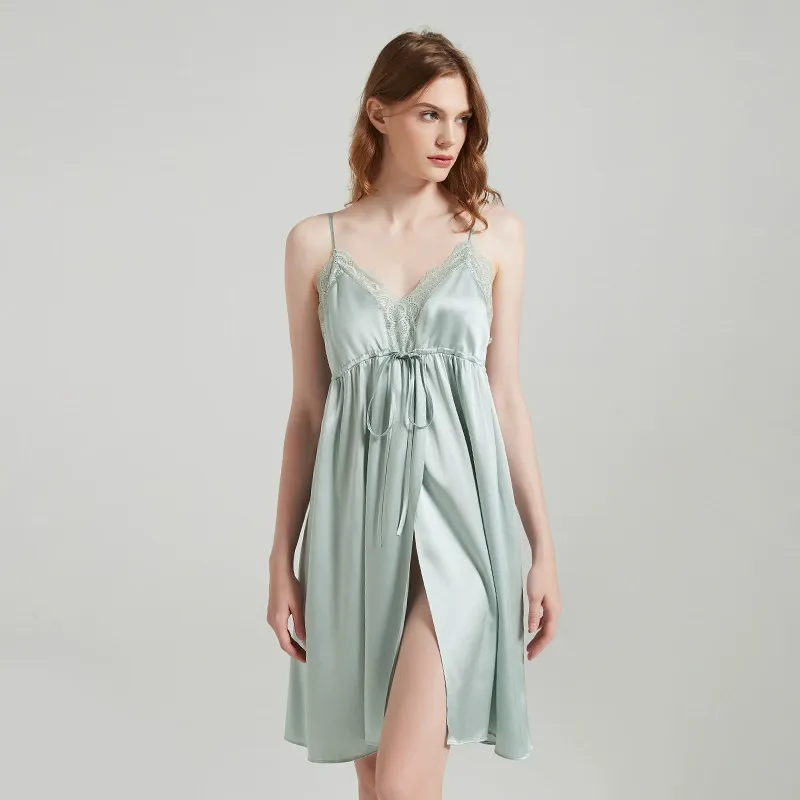 dongguan loungewear factory, dongguan loungewear  silk slip dress  supplier