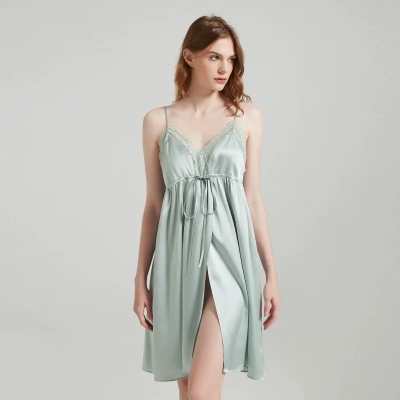 dongguan loungewear factory, dongguan loungewear silk slip dress  supplier