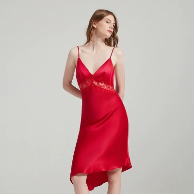 dongguan loungewear factory, dongguan loungewear  silk slip dress  supplier