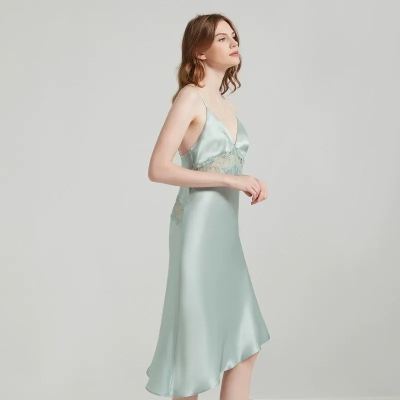 dongguan loungewear factory, dongguan loungewear  silk slip dress  supplier