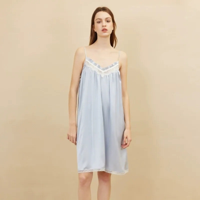 dongguan loungewear factory, dongguan loungewear silk slip dress  supplier
