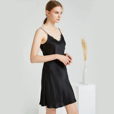 dongguan loungewear factory, dongguan loungewear  silk slip dress  supplier