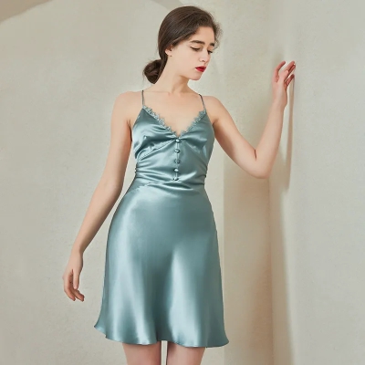 dongguan loungewear factory, dongguan loungewear silk slip dress  supplier