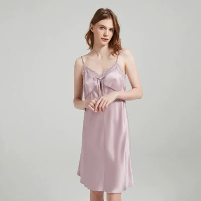 dongguan loungewear factory, dongguan loungewear silk slip dress supplier