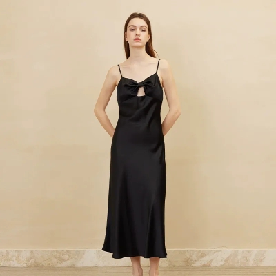 dongguan loungewear factory, dongguan loungewear silk slip dress supplier