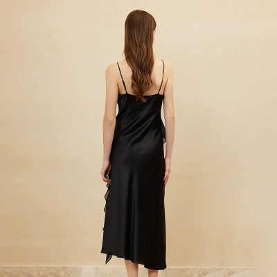 dongguan loungewear factory, dongguan loungewear  silk slip dress  supplier