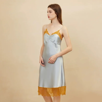 dongguan loungewear factory, dongguan loungewear  silk slip dress  supplier