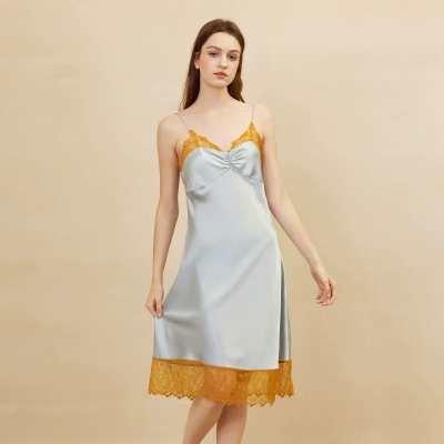 dongguan loungewear factory, dongguan loungewear  silk slip dress  supplier