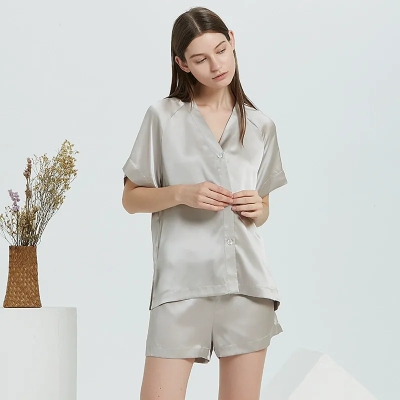 dongguan loungewear factory, dongguan loungewear silk women suits  supplier