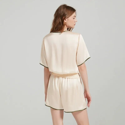 dongguan loungewear factory, dongguan loungewear  silk women suits  supplier