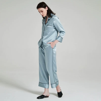 dongguan loungewear factory, dongguan loungewear  silk women suits  supplier
