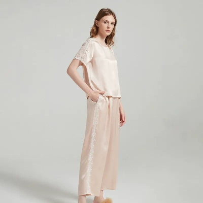 dongguan loungewear factory, dongguan loungewear  silk women suits  supplier