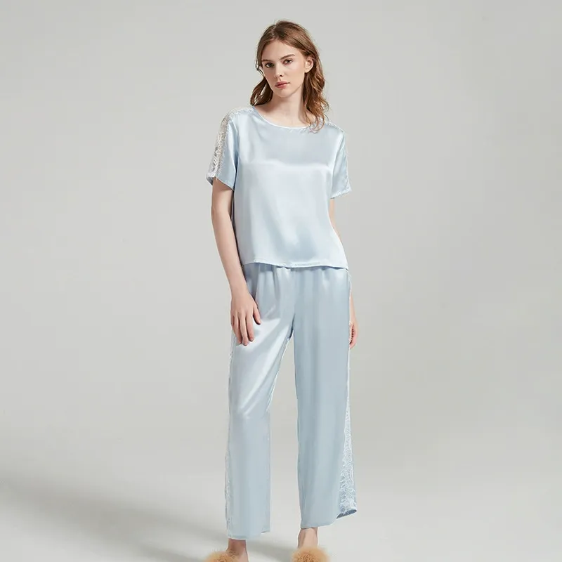 dongguan loungewear factory, dongguan loungewear  silk women suits  supplier