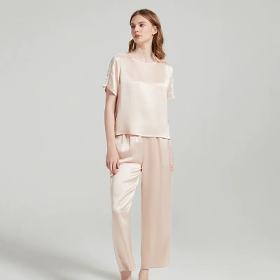 dongguan loungewear factory, dongguan loungewear  silk women suits  supplier