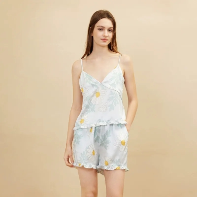 dongguan loungewear factory, dongguan loungewear silk women suits  supplier