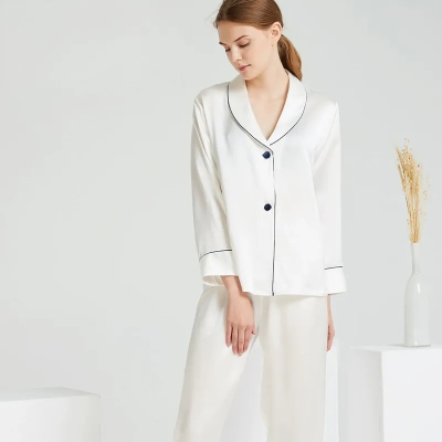 dongguan loungewear factory, dongguan loungewear silk women suits  supplier
