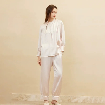 dongguan loungewear factory, dongguan loungewear  silk women suits  supplier