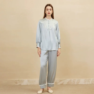 dongguan loungewear factory, dongguan loungewear  silk women suits  supplier