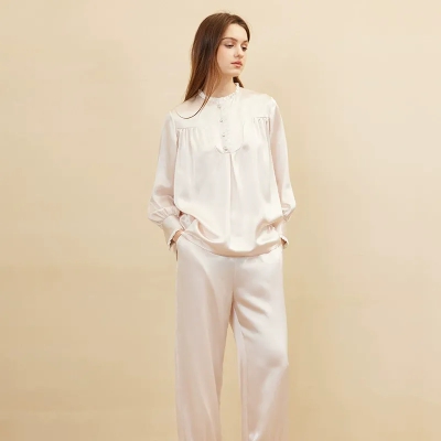 dongguan loungewear factory, dongguan loungewear  silk women suits  supplier