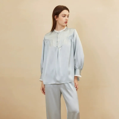 dongguan loungewear factory, dongguan loungewear silk women suits  supplier