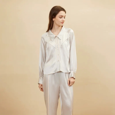 dongguan loungewear factory, dongguan loungewear silk women suits  supplier