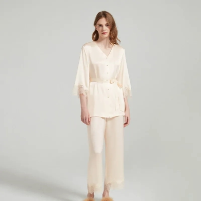 dongguan loungewear factory, dongguan loungewear  silk women suits  supplier