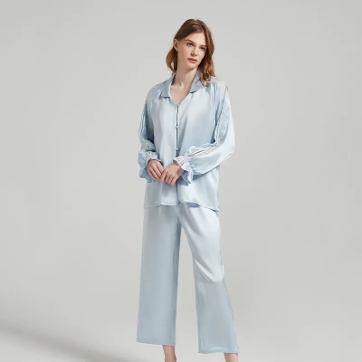 dongguan loungewear factory, dongguan loungewear silk women suits  supplier