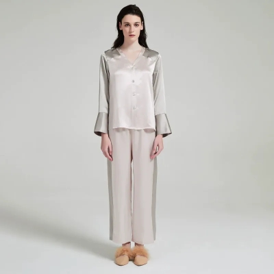 dongguan loungewear factory, dongguan loungewear  silk women suits  supplier