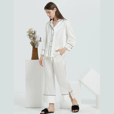 dongguan loungewear factory, dongguan loungewear  silk women suits  supplier