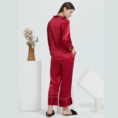 dongguan loungewear factory, dongguan loungewear  silk women suits  supplier
