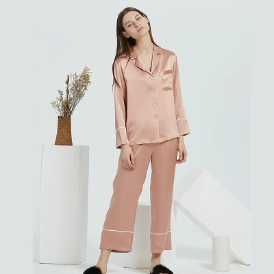 dongguan loungewear factory, dongguan loungewear silk women suits  supplier