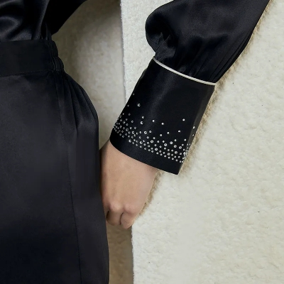 dongguan loungewear factory, dongguan loungewear  silk women suits  supplier