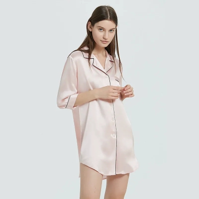 dongguan loungewear factory, dongguan loungewear  silk sleep dress  supplier