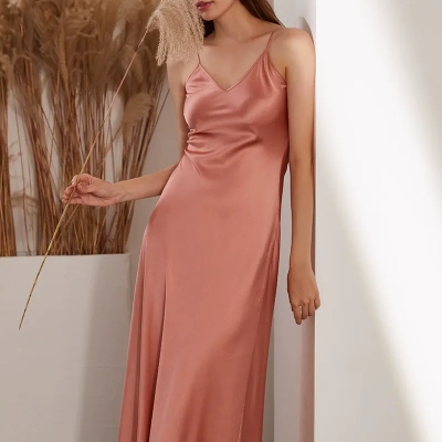 dongguan loungewear factory, dongguan loungewear  silk sleep dress  supplier