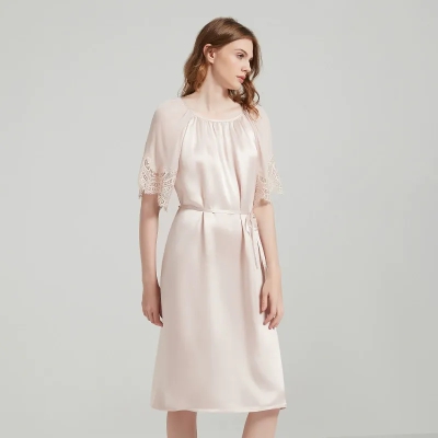 dongguan loungewear factory, dongguan loungewear silk sleep dress  supplier