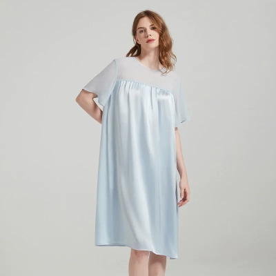dongguan loungewear factory, dongguan loungewear  silk sleep dress  supplier