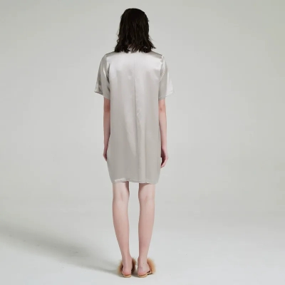 dongguan loungewear factory, dongguan loungewear  silk sleep dress  supplier