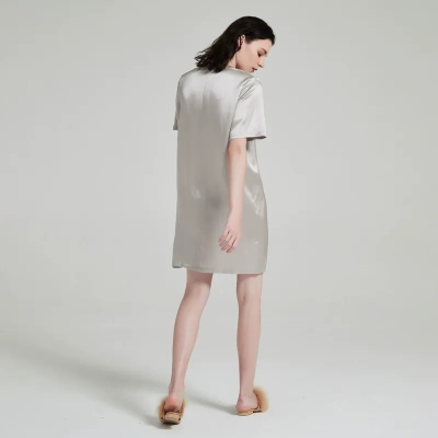 dongguan loungewear factory, dongguan loungewear  silk sleep dress  supplier