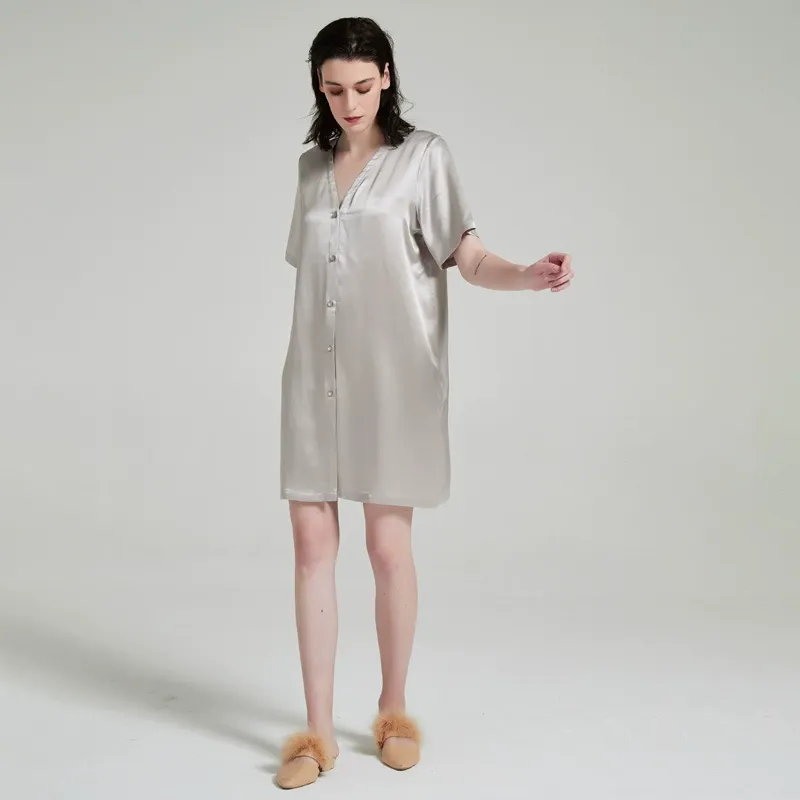 dongguan loungewear factory, dongguan loungewear  silk sleep dress  supplier