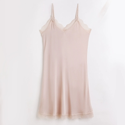 dongguan womenwear factory, dongguan womenwear women silk slip  supplier