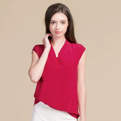 dongguan womenwear factory, dongguan womenwear  silk top  supplier